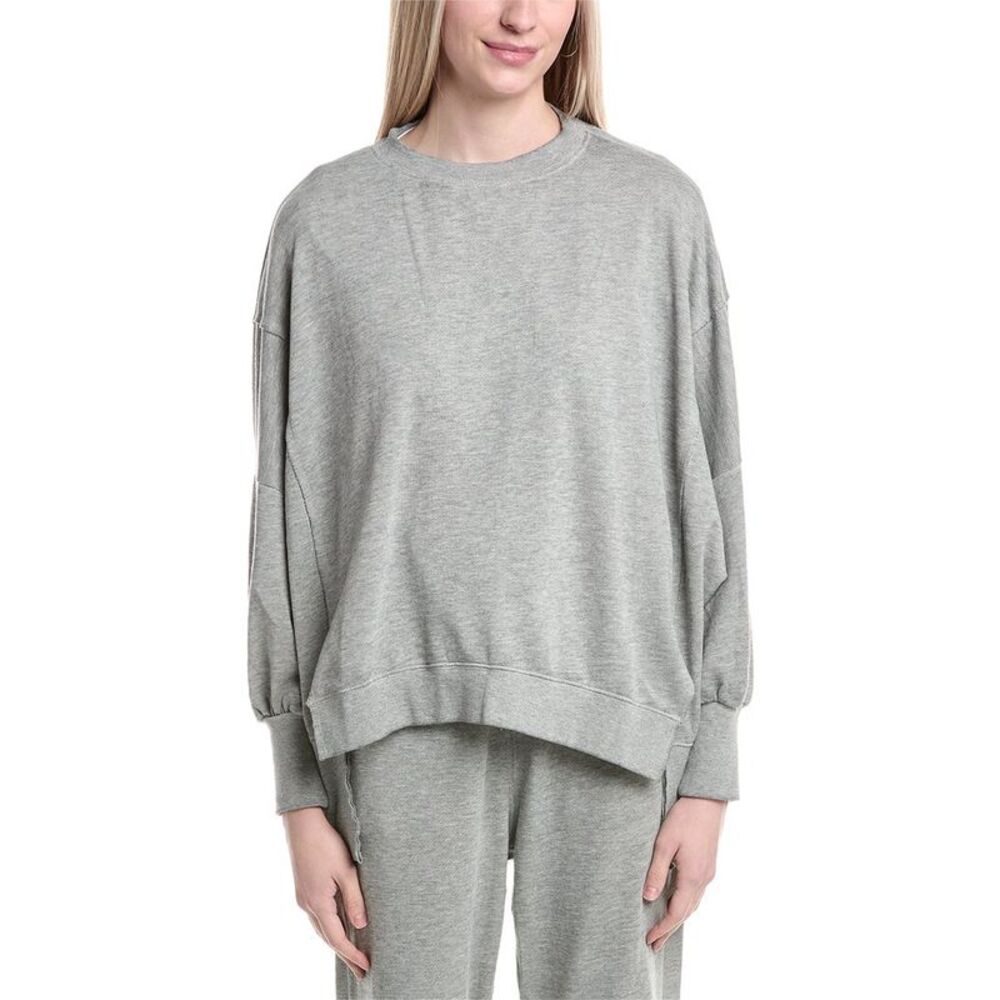 Labiz Womens  Extreme Dolman Sleeve Sweatshirt, Gray